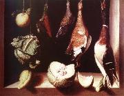 Juan Sanchez-Cotan still life with game fowl oil on canvas